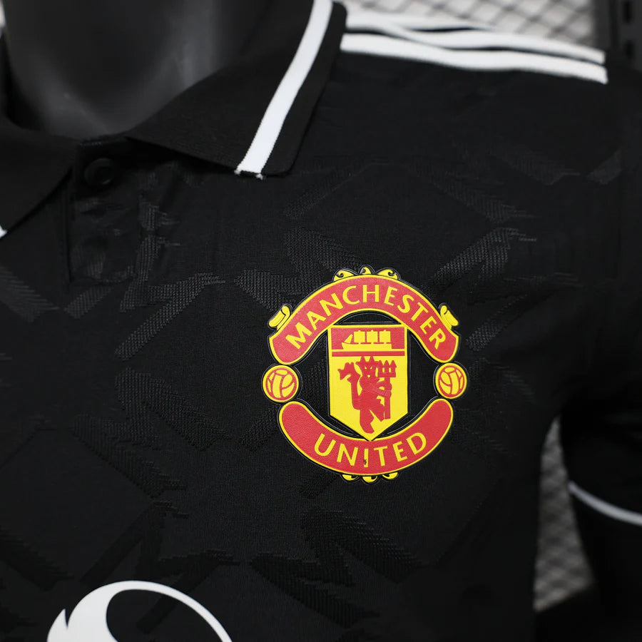 Maillot football Manchester United Black Adidas Originals Player Version 2024/25