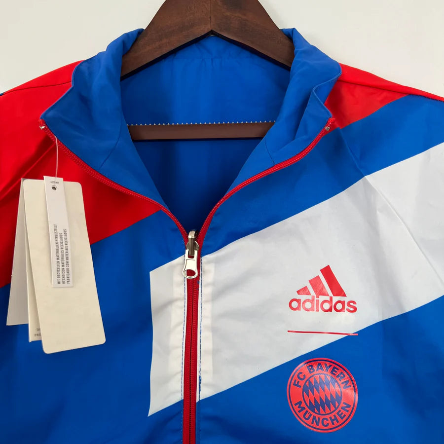 Veste coupe-vent Bayern Munich réversible bleu 2023/24