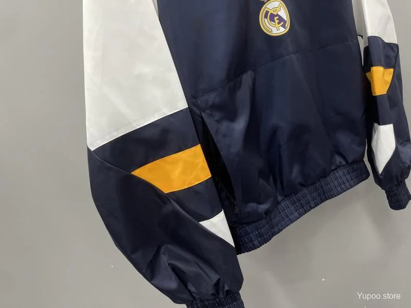 Veste coupe-vent Real Madrid blanc/bleu 2023/24