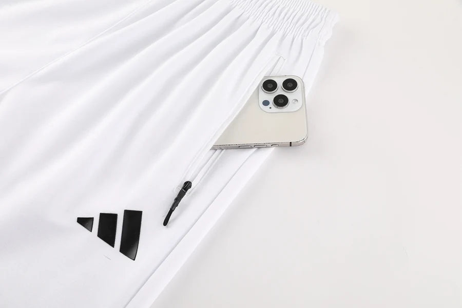 Survêtement jogging Adidas ensemble capuche blanc white
