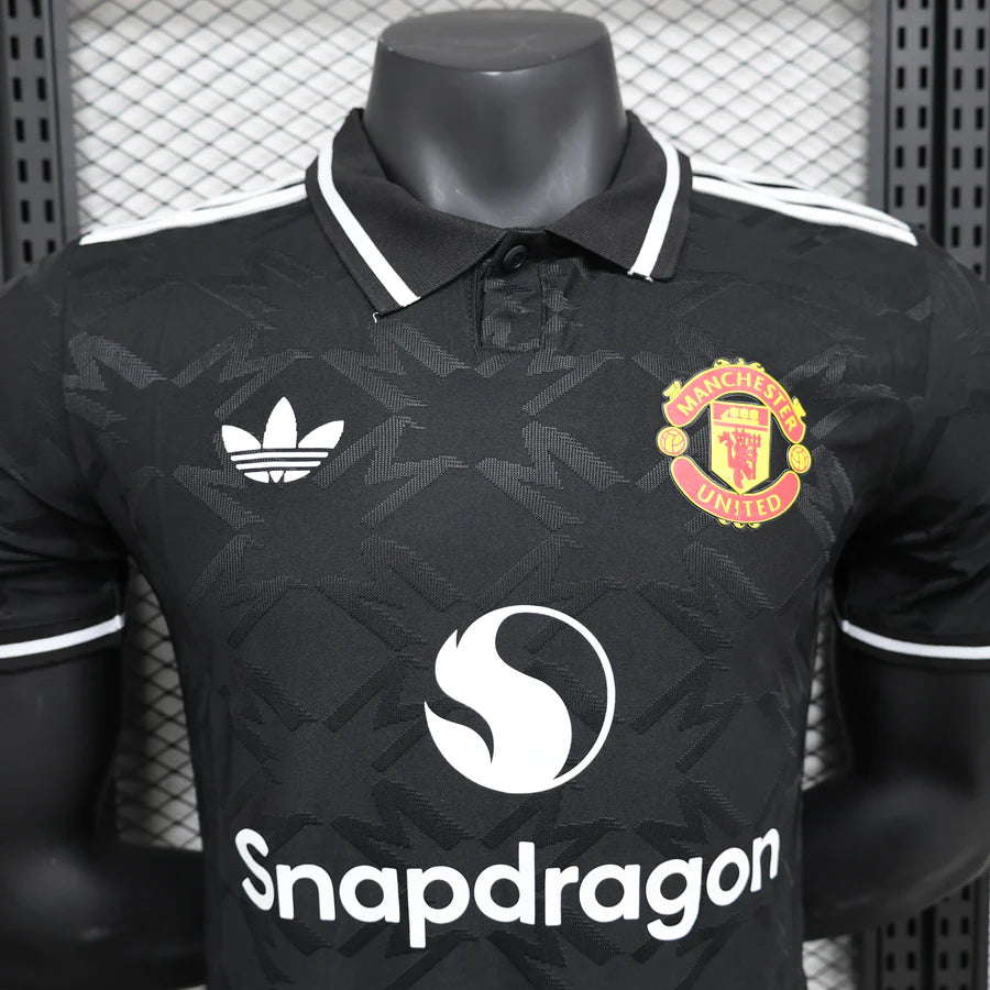 Maillot football Manchester United Black Adidas Originals Player Version 2024/25