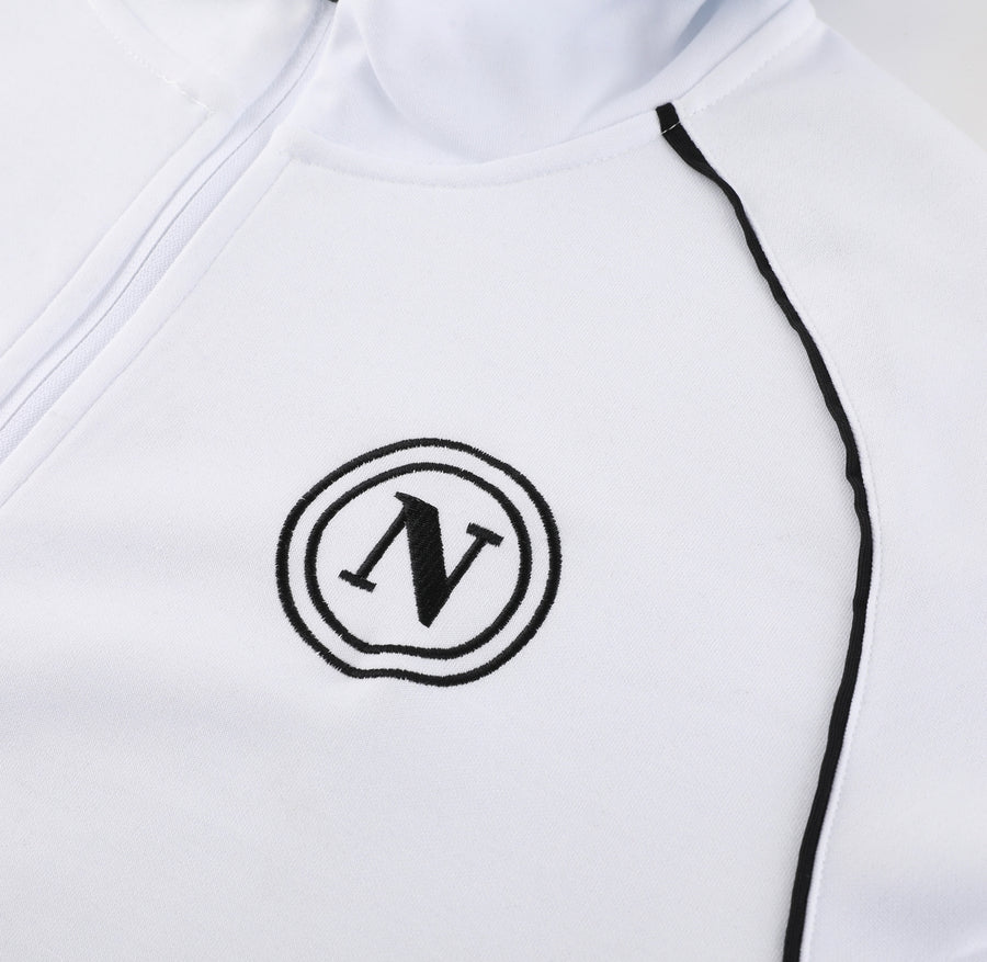 Survêtement ensemble football Napoli Naples jogging capuche blanc 2024/25