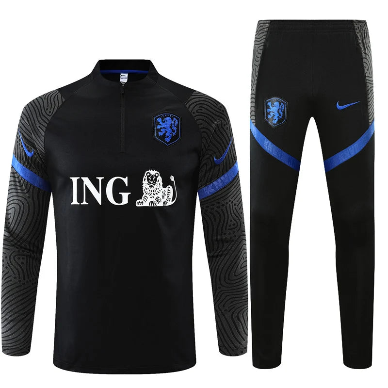 Survêtement Pays-Bas Netherland noir/bleu 2022/23