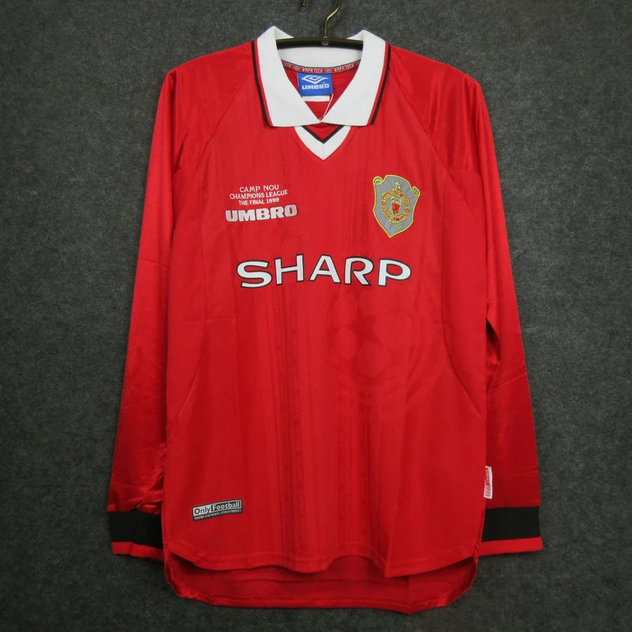 Maillot football Manchester United domicile manches longues 1998/99 FINALE CAMP NOU 1999