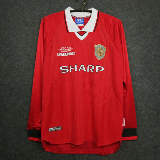 Maillot football Manchester United domicile manches longues 1998/99 FINALE CAMP NOU 1999