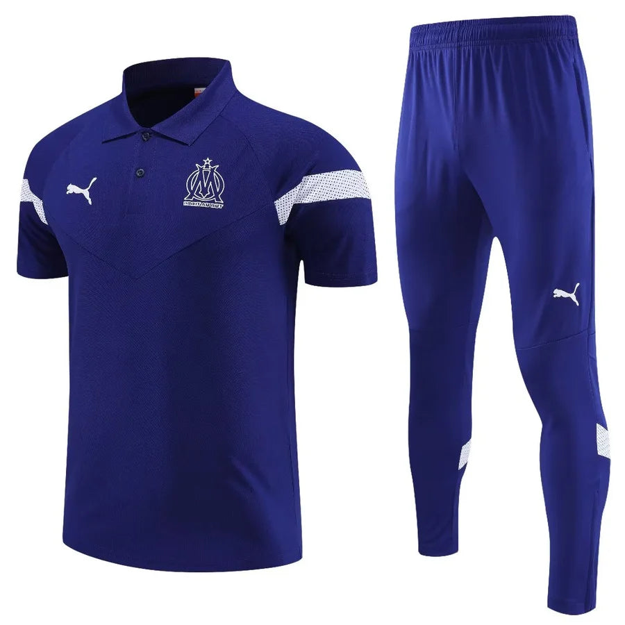 Survêtement Polo OM/Marseille bleu 2023/24