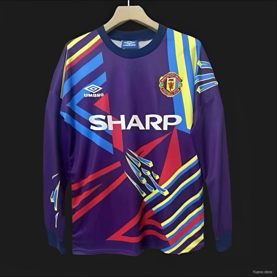 Maillot football Manchester United Gardien Goalkeeper manches longues 1992/93