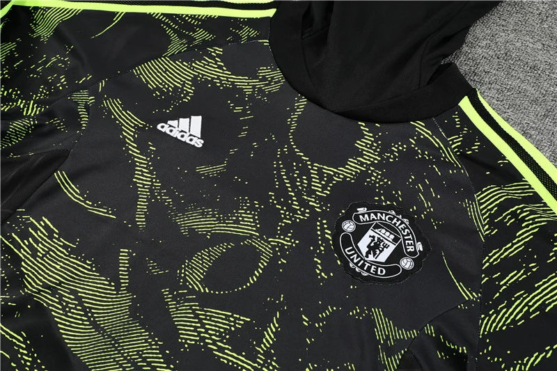 Survêtement Col Manchester United noir/vert 2022/23