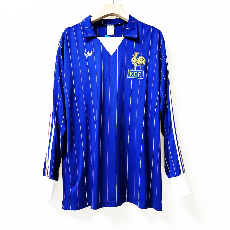 Maillot football France domicile manche longue long sleeve 1980/82