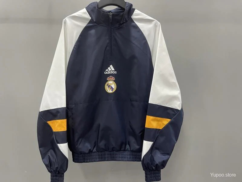 Veste coupe-vent Real Madrid blanc/bleu 2023/24