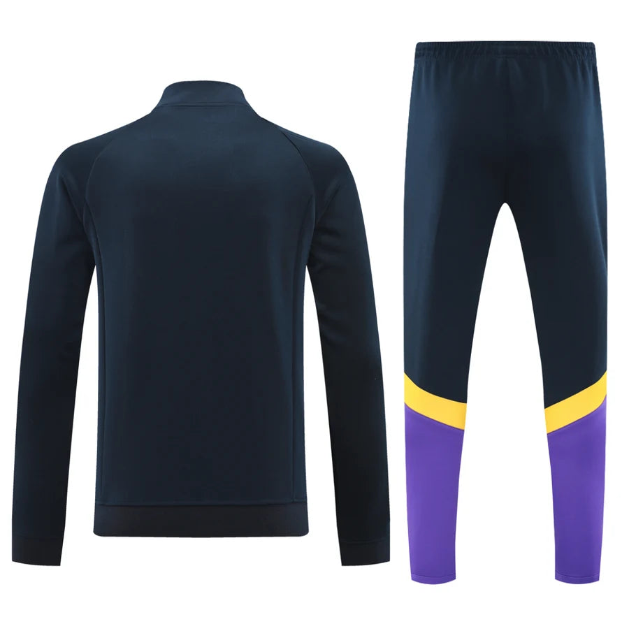 Survêtement ensemble jogging football Real Madrid jaune/violet 2024/25