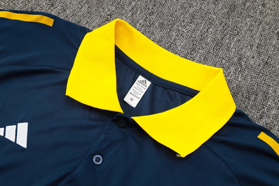 Survêtement ensemble Polo Real Madrid jaune/violet 2024/25