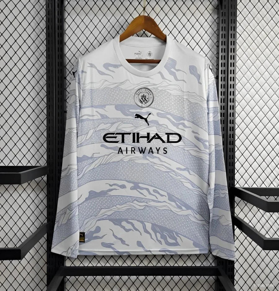 Maillot football Manchester City Years of Dragon Player Version LS 2024/25