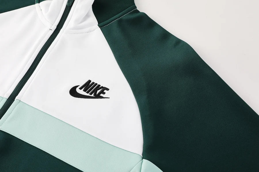 Survêtement ensemble jogging Nike vert & blanc