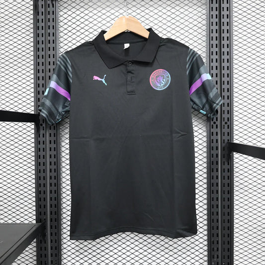 Polo Manchester City noir 2023/24