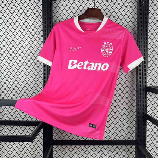 Maillot football Sporting Lisbon Lisbonne Rose 2026/27