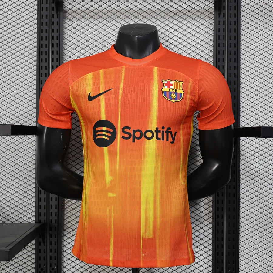 Maillot football Fc Barcelone/Barcelona Spécial Orange Player Version 2025/26