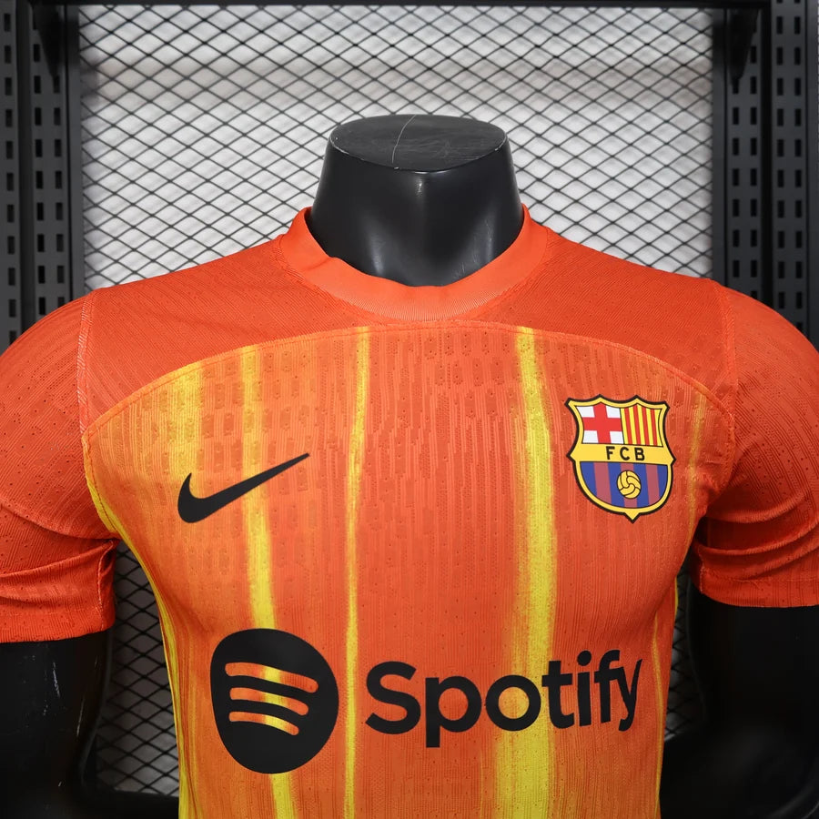 Maillot football Fc Barcelone/Barcelona Spécial Orange Player Version 2025/26