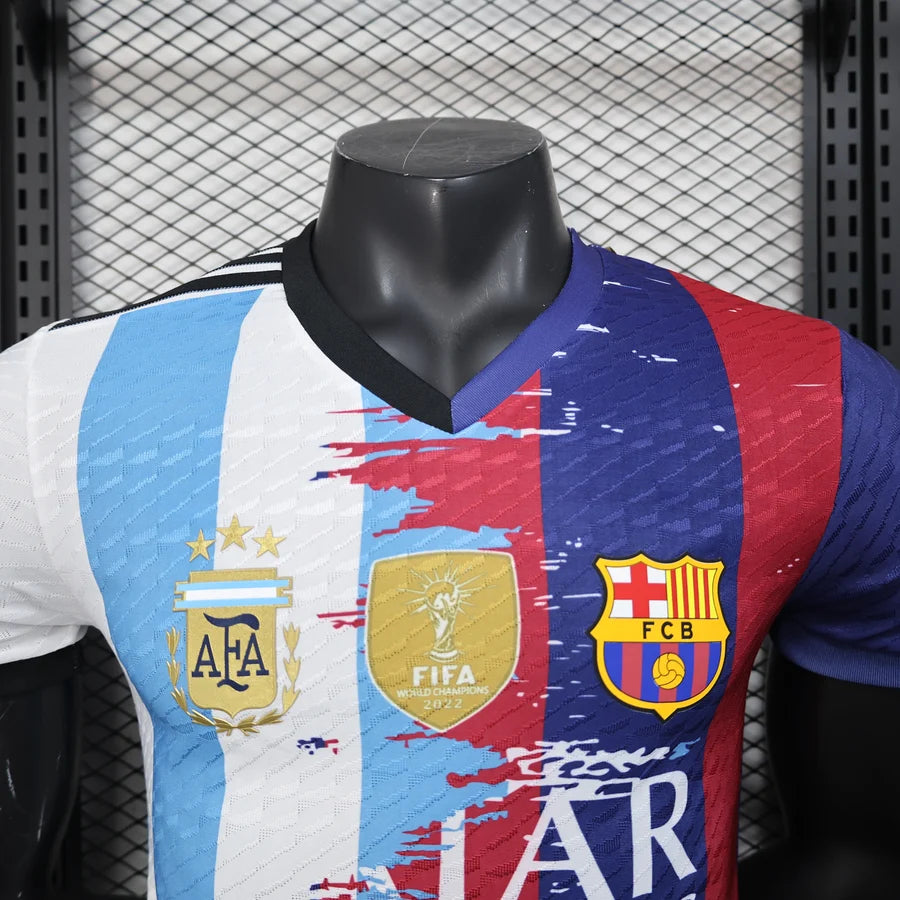Maillot football Argentine x FC Barcelone Barcelona Version Spéciale 2025/26 MESSI #10