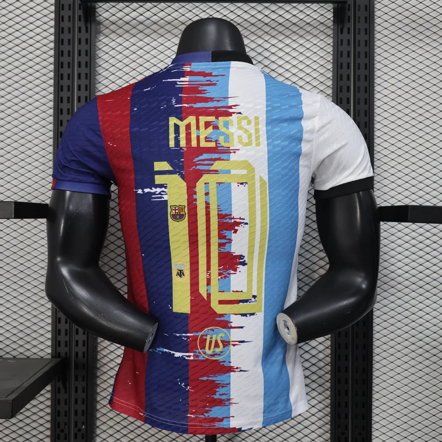 Maillot football Argentine x FC Barcelone Barcelona Version Spéciale 2025/26 MESSI #10