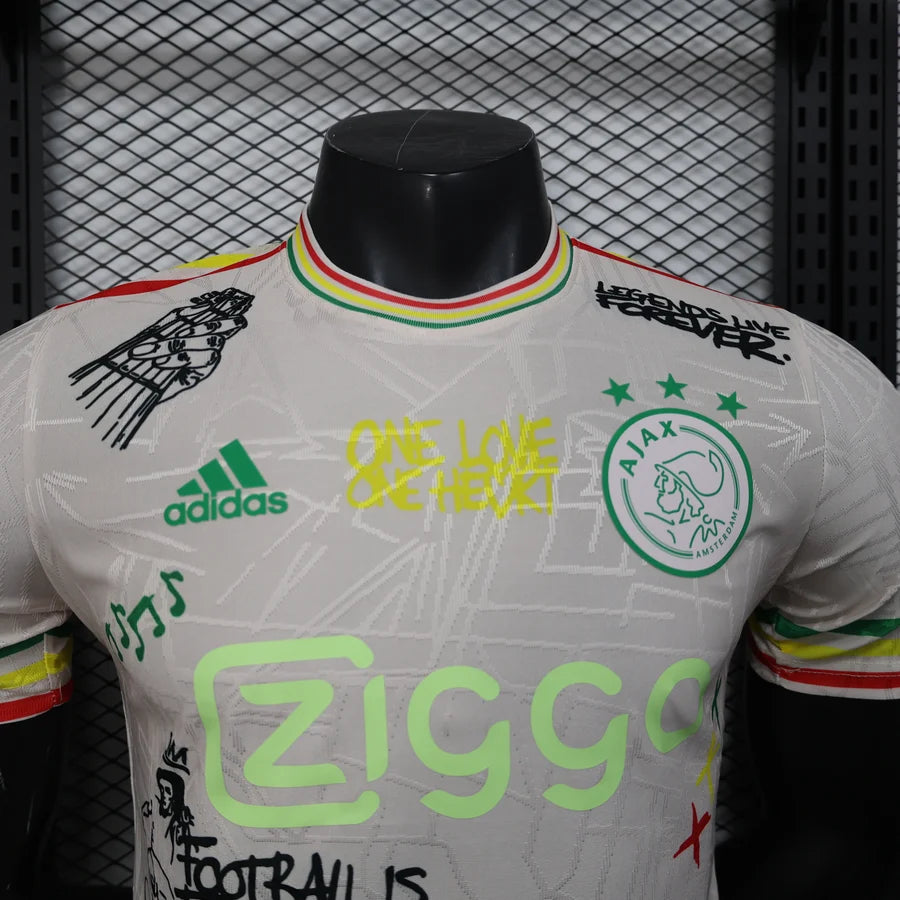 Maillot football Ajax Amsterdam Player Version Bob Marley 2025/26
