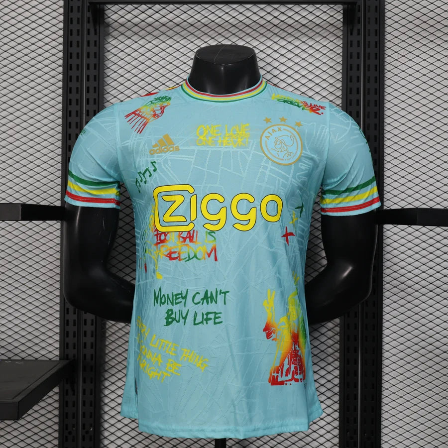 Maillot football Ajax Amsterdam Player Version Bob Marley 2025/26