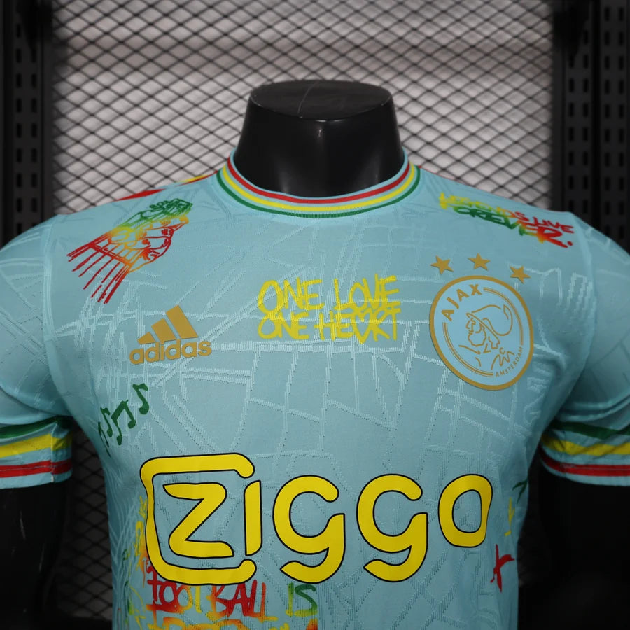 Maillot football Ajax Amsterdam Player Version Bob Marley 2025/26