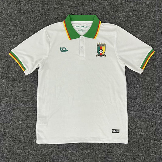 Maillot polo football Cameroun/Cameroon blanc 2025/26