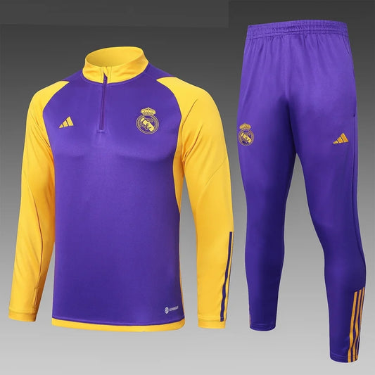 Survêtement ensemble football Real Madrid jaune/violet 2024/25