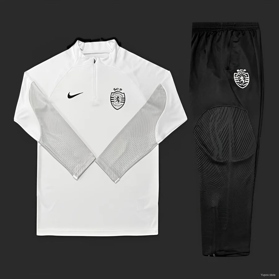 Survêtement Sporting Lisbon Blanc/Gris 2023/24