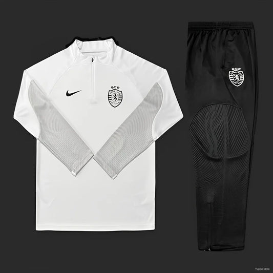 Survêtement Sporting Lisbon Blanc/Gris 2023/24