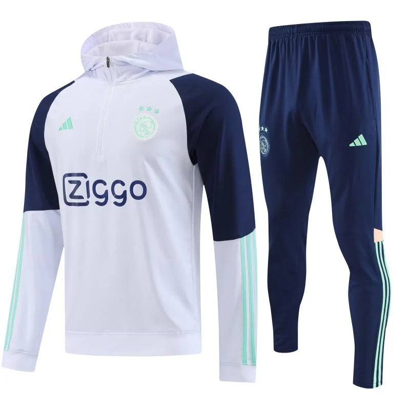 Survêtement Capuche Ajax Amsterdam blanc 2023/24