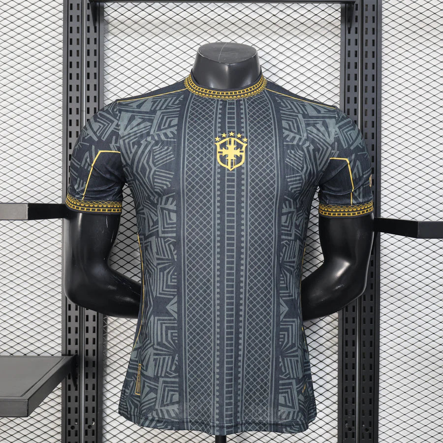 Maillot football Brésil/Brazil NEYMAR JR THE PRINCE Black Comma Football *Player Version* 2025/26