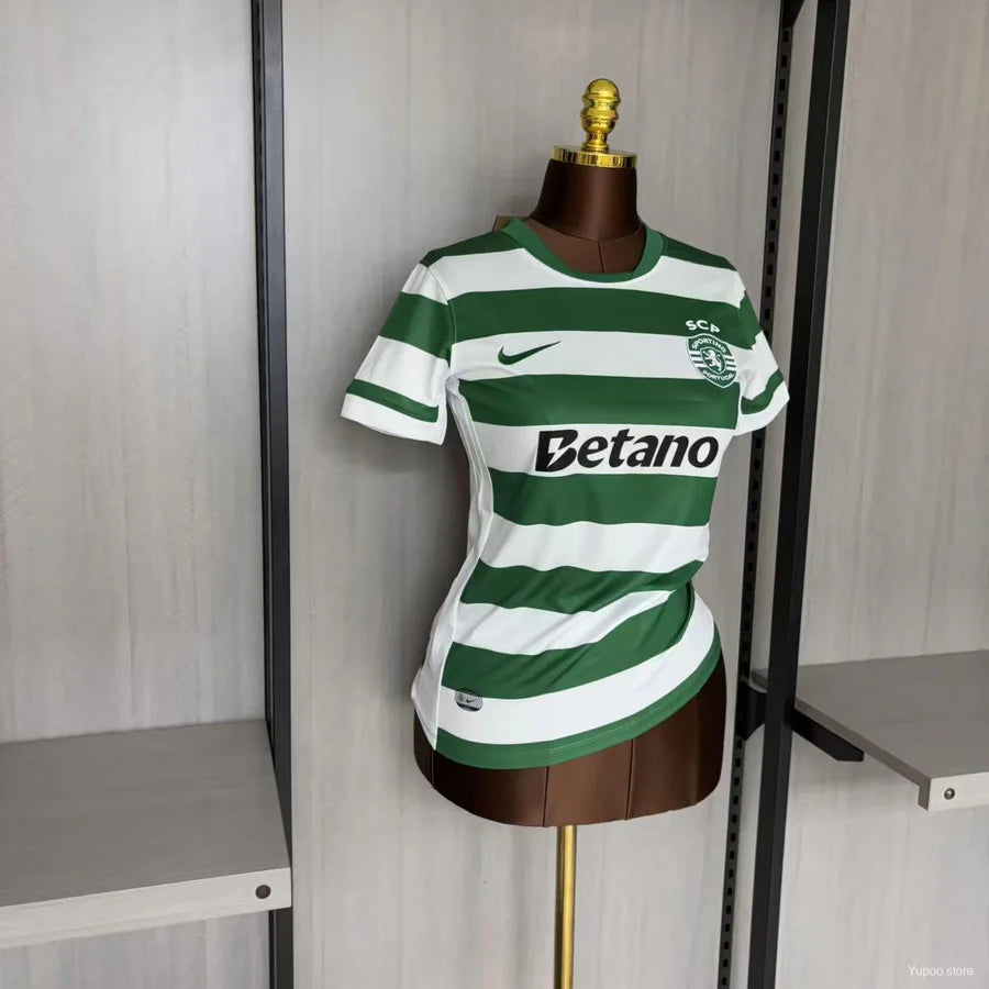 Maillot football Sporting Lisbon Lisbonne femme domicile 2025/26