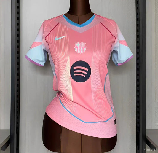 Maillot football FC Barcelone femme Rose 2025/26