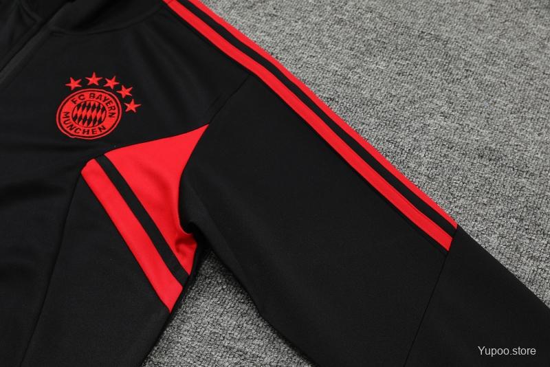 Survêtement Bayern Munich noir/rouge 2022/23