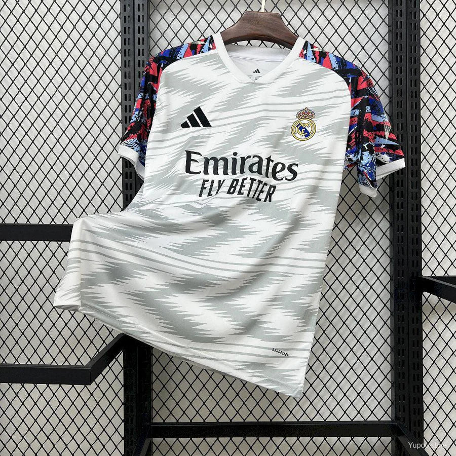 Maillot football Real Madrid Pré-match gris 2025/26