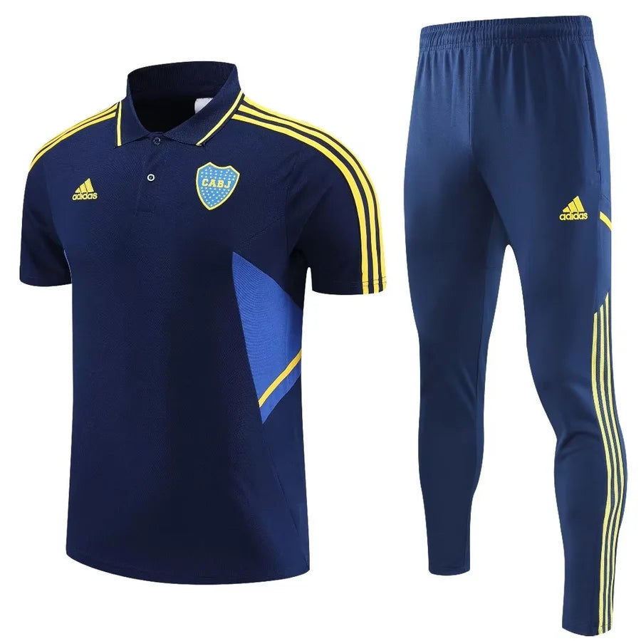 Survêtement Polo Boca Junior jaune/bleu 2023