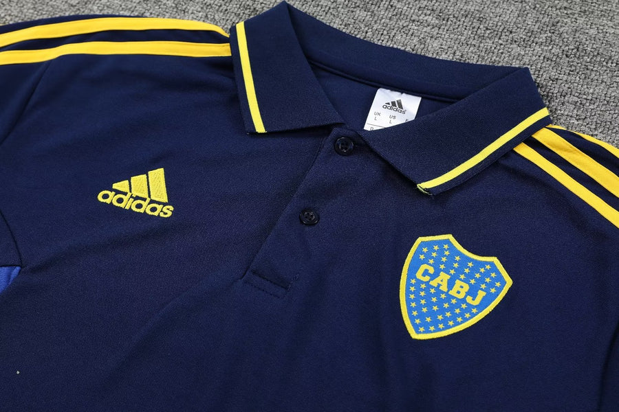 Survêtement Polo Boca Junior jaune/bleu 2023
