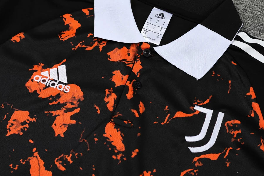 Survêtement Polo Juventus orange/noir 2023