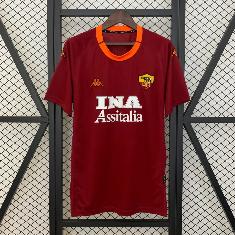 Maillot football AS Roma domicile 2000/01