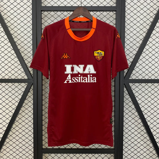 Maillot football AS Roma domicile 2000/01