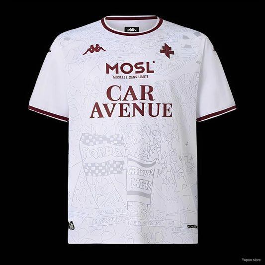 Maillot football Metz extérieur 2025/26