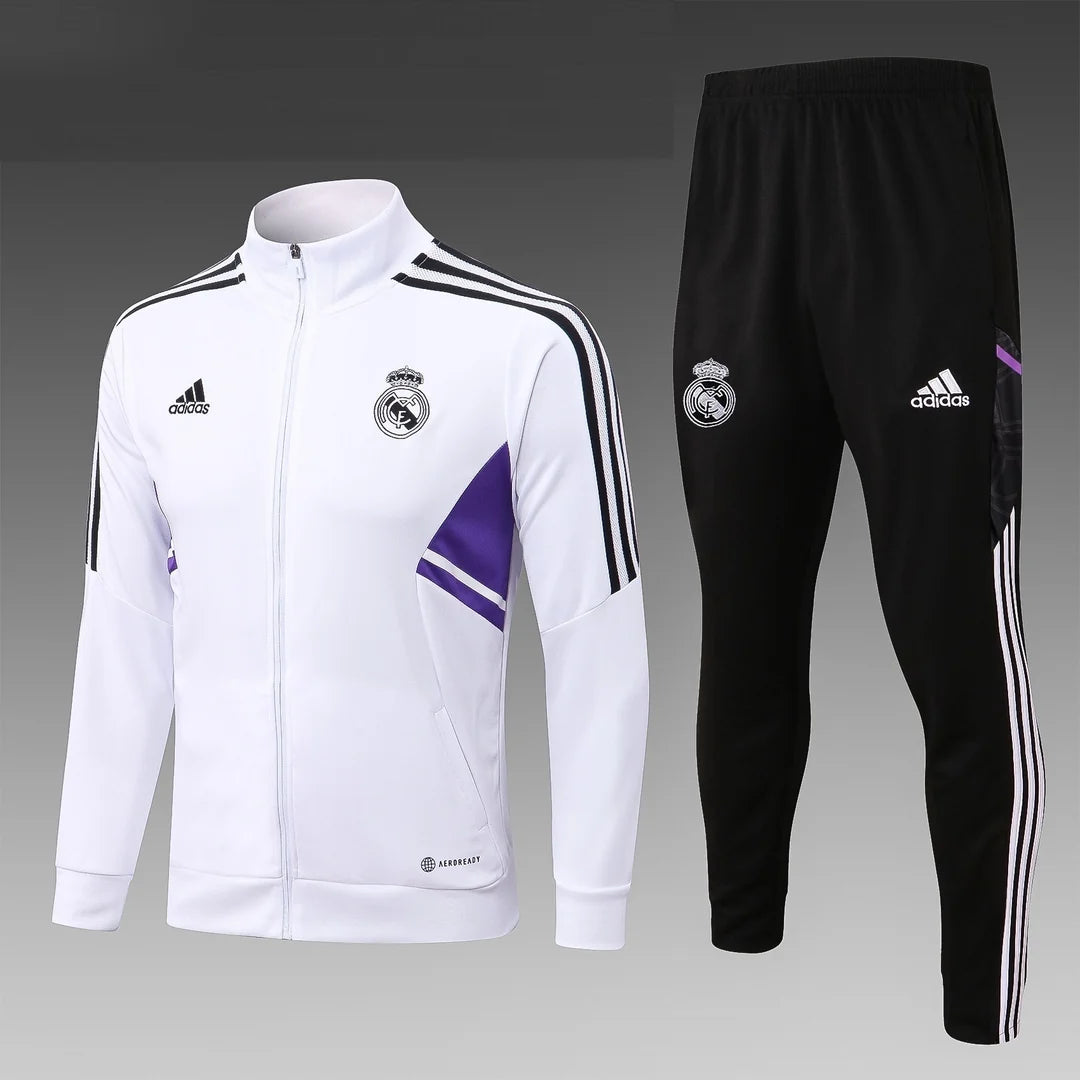 Survêtement Real Madrid blanc/noir 2023/24