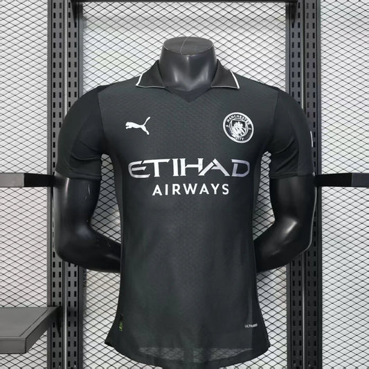 Maillot football Manchester 3e third noir Player Version 2025/26