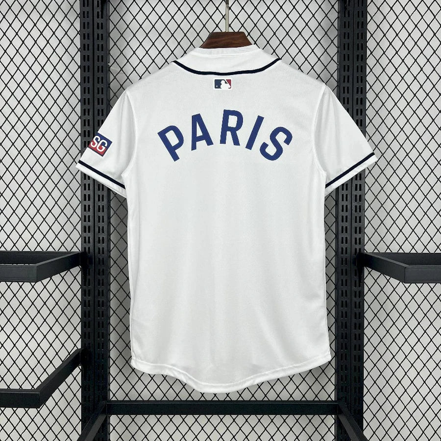 Maillot football PSG Paris Édition Baseball blanc 2025/26