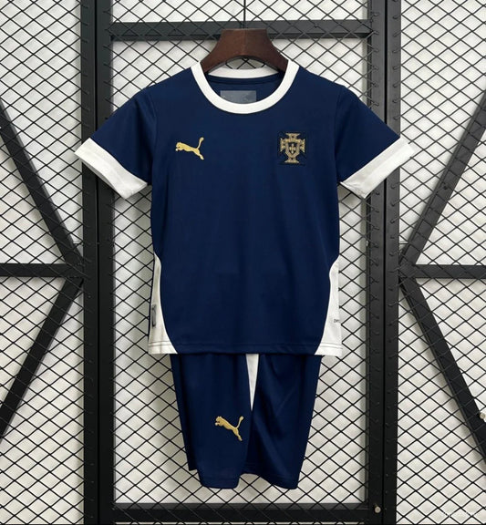 Kit ensemble football Portugal entraînement bleu adulte/enfant 2025/26
