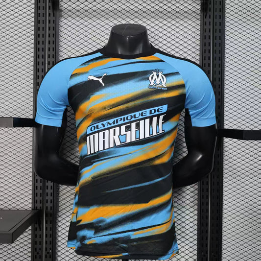 Maillot football OM/Marseille Faster Bleu Orange Player Version 2025/26