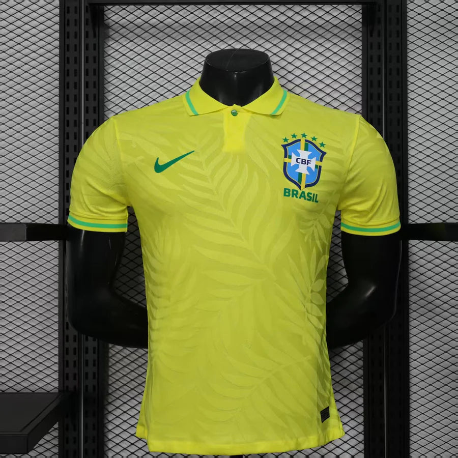 Maillot polo football Brésil Brazil Jaune Player Version 2025/26