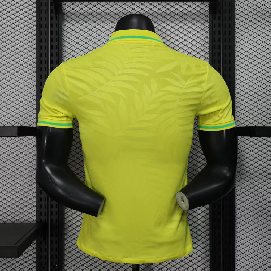Maillot polo football Brésil Brazil Jaune Player Version 2025/26